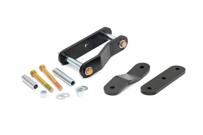 Rough Country Suspension Systems - Rough Country Rear Leaf Spring Shackles 1.5" Lift, for 05-24 Frontier; 866