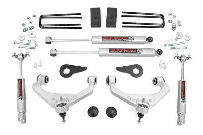 Rough Country Suspension Systems - Rough Country 3.5" Suspension Lift Kit, 11-19 Silverado/Sierra HD; 95920