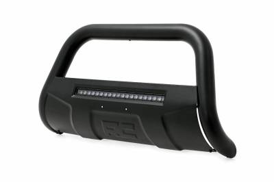 Rough Country Suspension Systems - Rough Country Front Bumper Bull Bar-Black, 19-22 GM 1500 Truck; B-C4072