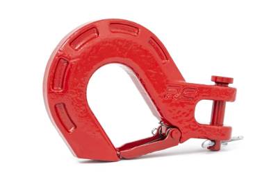 Rough Country Suspension Systems - Rough Country Heavy Duty Forged Winch Clevis Hook-Red; RS129