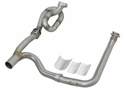 aFe Power - aFe Power Twisted Steel Loop Relocation Stainless Exhaust Y-Pipe; 48-46207-PK
