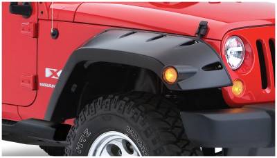 Bushwacker - Bushwacker Max Pocket Style Front Fender Flares-Black, for Jeep JK; 10045-02
