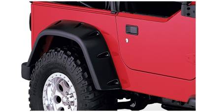 Bushwacker - Bushwacker Max Pocket Style Rear Fender Flares-Black, for Jeep TJ; 10030-07