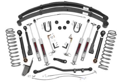 Rough Country Suspension Systems - Rough Country 4.5" Suspension Lift Kit, for 84-01 Cherokee XJ; 63330