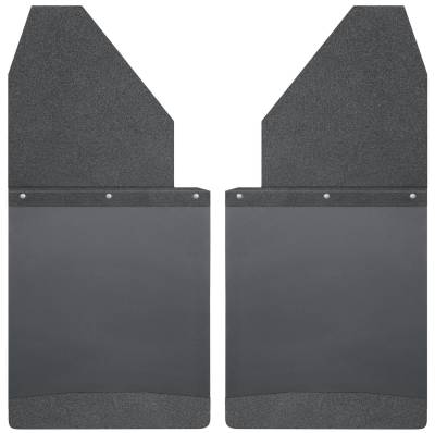 Husky Liners - Husky Liner Front/Rear 14" Wide Kickback Mud Flaps w/ Black Weights-Pair; 17112