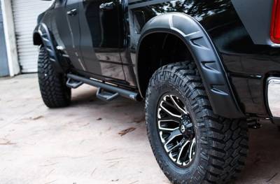 Bushwacker - Bushwacker DRT Style Rear Fender Flares-Black, Ford F-150; 20112-02