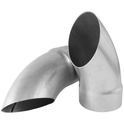 Flowmaster - Flowmaster T4040 4.0" Scavenger Muffler Turndown, PAIR;  Aluminized Steel