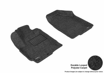3D MAXpider - MAXpider L1KA00812209 Classic Floor Mat Front Black for KIA Soul