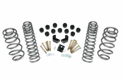 Rough Country Suspension Systems - Rough Country 3.75" Suspension Lift Kit, for 97-06 Wrangler TJ 2.5L 4WD; 646