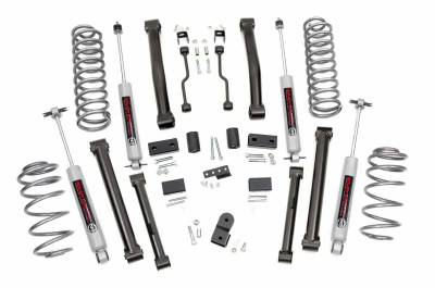 Rough Country Suspension Systems - Rough Country 4" Suspension Lift Kit, for 93-98 Grand Cherokee ZJ; 900.20