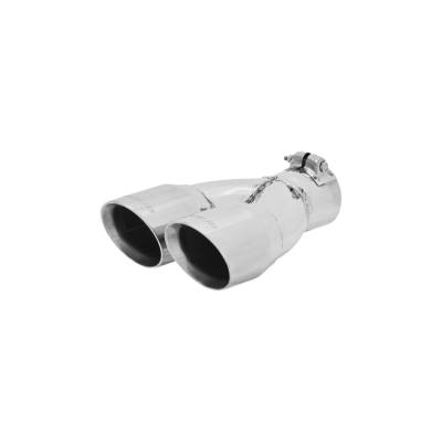 Flowmaster - Flowmaster 15307 Exhaust Pipe Tip Dual Angle Cut Polished Stainless Steel