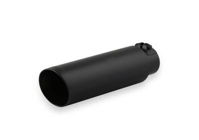 Flowmaster - Flowmaster 15397B Exhaust Pipe Tip Angle Cut Stainless Steel Black
