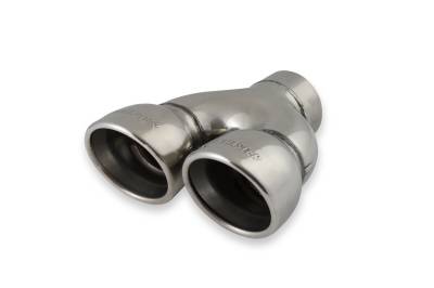 Flowmaster - Flowmaster 15369 Exhaust Pipe Tip Dual Rolled Angle Polished Stainless Steel