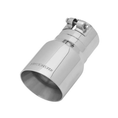 Flowmaster - Flowmaster 15377 Exhaust Pipe Tip Angle Cut Polished Stainless Steel