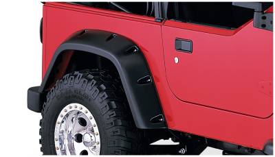 Bushwacker - Bushwacker Pocket Style Rear Fender Flares-Black, for Jeep TJ; 10042-07