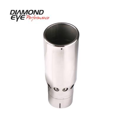 Diamond Eye Performance - Diamond Eye 4516VRA Tip Vented Rolled Angle 4" Id X 5" Od X 16" Long 304 Stainle