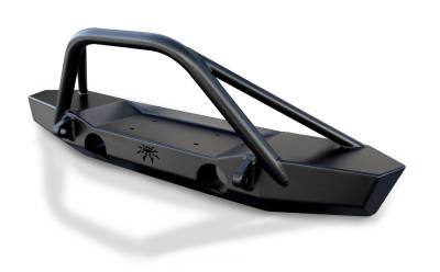 Poison Spyder - Poison Spyder Brawler MID Front Bumper Brawler Bar Tabs Black 17-63-010-DBTP1