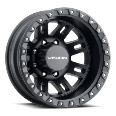 Vision Wheel - Vision Wheel Manx 2-Front 17X6.5 8x170 121mm Satin Black; 408-7670SBF