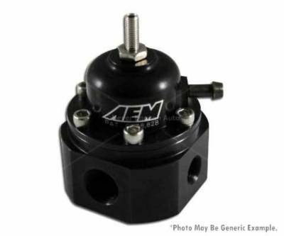 AEM Electronics - AEM 25-302BK Universal Adjustable Fuel Pressure Regulator Black