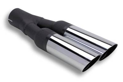 Flowtech - Flowtech 59904FLT Terminator Exhaust Tips Dual Outlet 2 in.