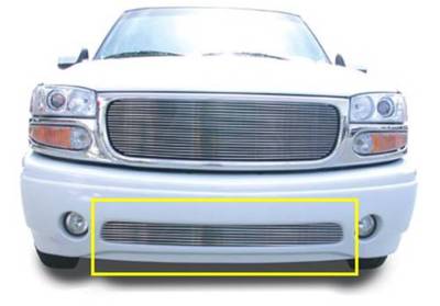 T-Rex Grilles - T-Rex Horizontal Bar Billet Aluminum Bumper Polished Grille Insert 25179