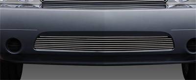 T-Rex Grilles - T-Rex Horizontal Bar Billet Aluminum Bumper Polished Grille Insert 25416