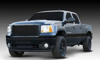 T-Rex Grilles - T-Rex Horizontal Bar Billet Aluminum Black Grille Insert 21209B