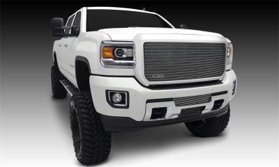 T-Rex Grilles - T-Rex 20211 Billet Series Polished Grille Insert for GMC Sierra 2500HD/3500HD