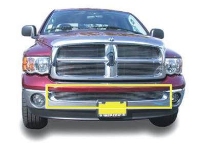 T-Rex Grilles - T-Rex Horizontal Bar Billet Aluminum Bumper Polished Grille Insert 25465