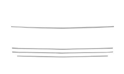 T-Rex Grilles - T-Rex Horizontal Bar Billet Aluminum Grille Insert-Silver 6211236