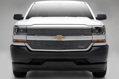 T-Rex Grilles - T-Rex Laser Billet Series Horizontal Bar Polished Grille Insert 6211270