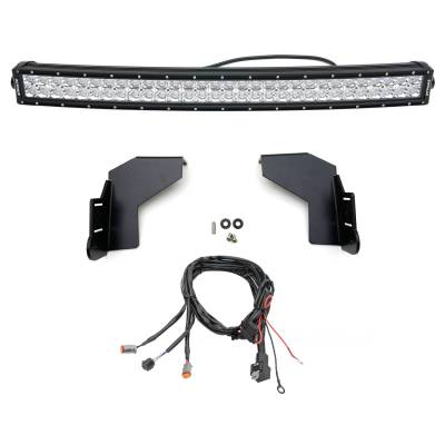 ZROADZ - ZROADZ Z325472-KIT 30" LED Light Bar Double Row Top Kit for 17-19 Ford SD