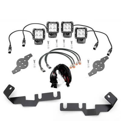 ZROADZ - ZROADZ Z369401-KIT4 Hood Hinge LED Kit for 16-23 Toyota Tacoma