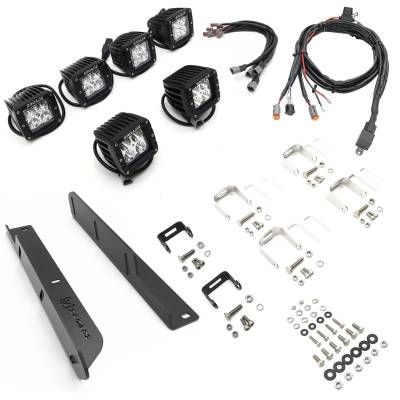 ZROADZ - ZROADZ Z325672-KIT 3" White Amber Light Bar Front Bumper Fog for 17-20 Ford F150