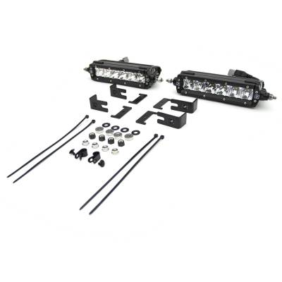 ZROADZ - ZROADZ Z412281-KIT 6" LED Light Bars Straight Slim Grille for 19-22 Sierra 1500