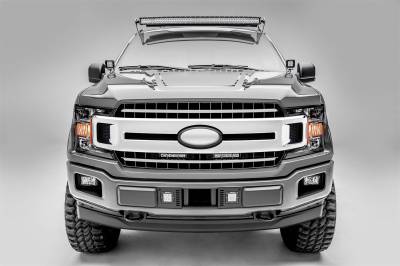 ZROADZ - ZROADZ Z415711-KIT 6" LED Light Bars Straight Slim OEM Grille for 18-20 F150 XLT