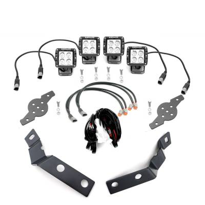 ZROADZ - ZROADZ Z362051-KIT4 Hood Hinge LED Kit Fits 07-13 Sierra 1500 Silverado 1500
