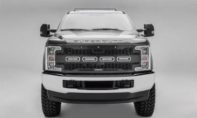 T-Rex Grilles - T-Rex Revolver Series Punch Style Grille Insert w/LEDs Black 6515631