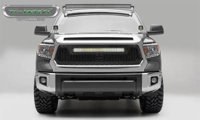 T-Rex Grilles - T-Rex Stealth Laser Torch Series Punch Grille Insert w/LEDs Black 7319641-BR
