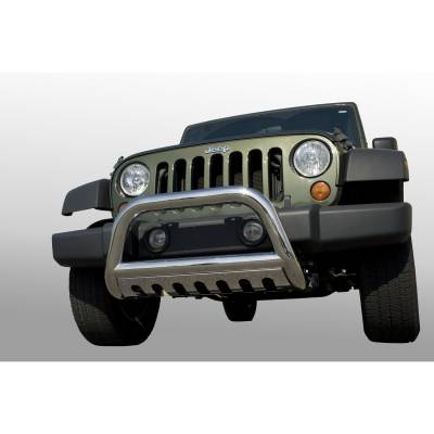 Rugged Ridge - Rugged Ridge 82501.27 3-Inch Stainless Steel Bull Bar for Wrangler JK;