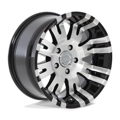 Pro Comp Alloys - Pro Comp Alloys PA01 RAVEN 17x8 6x5.5 0mm Machined & Black Gloss; PXA8101-7883