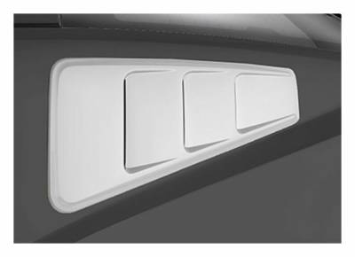 Roush Performance - Roush Performance Rear Quarter Window Louvers-Unpainted, 10-14 Mustang; 420093