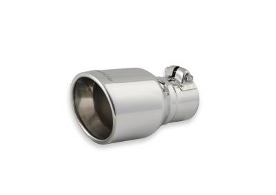 Flowmaster - Flowmaster 15365 Exhaust Pipe Tip Rolled Angle Polished Stainless Steel