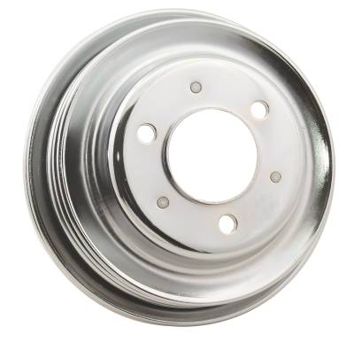 Mr Gasket - Mr. Gasket 4961G Chrome Plated Steel Crankshaft Pulley