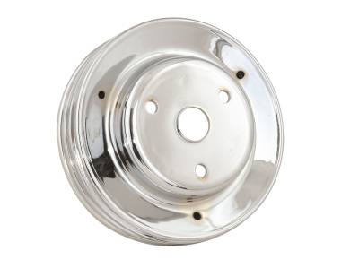 Mr Gasket - Mr. Gasket 4978 Chrome Plated Steel Crankshaft Pulley