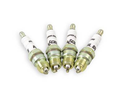 ACCEL - Accel 8198 Performance U-Groove Resistor Header Spark Plug; 8 Pack - 0574S