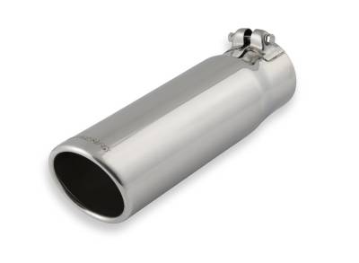 Flowmaster - Flowmaster 15363 Exhaust Pipe Tip Rolled Angle Polished Stainless Steel