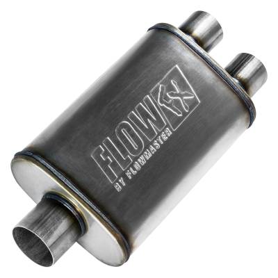 Flowmaster - Flowmaster FlowFX Series 3.0" Center/Dual Muffler-Stainless; 72198