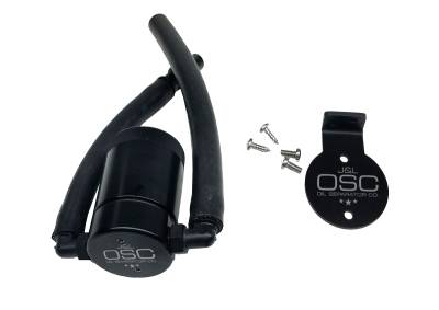 J&L Oil Separator Co - J&L Oil Separator 3.0 Driver Side Mounted Oil Separator-Black; 3027D-B