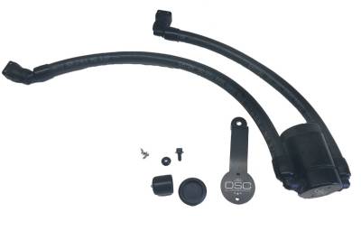 J&L Oil Separator Co - J&L Oil Separator 3.0 Driver Side Mounted Oil Separator-Black; 3024D-B